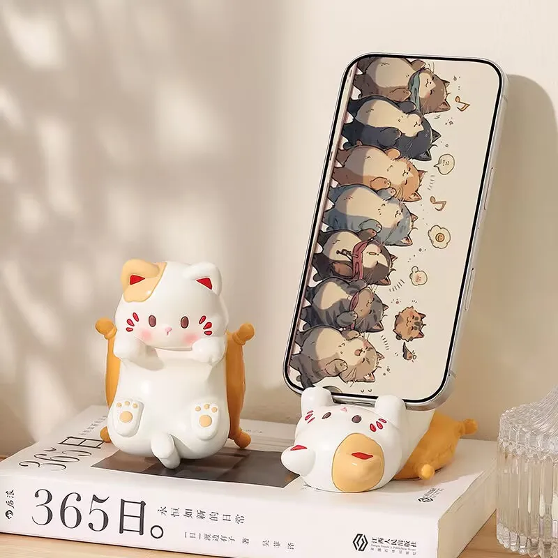 Home Office Call Center - Cute Cartoon Cat Desktop Ornaments, Phone
