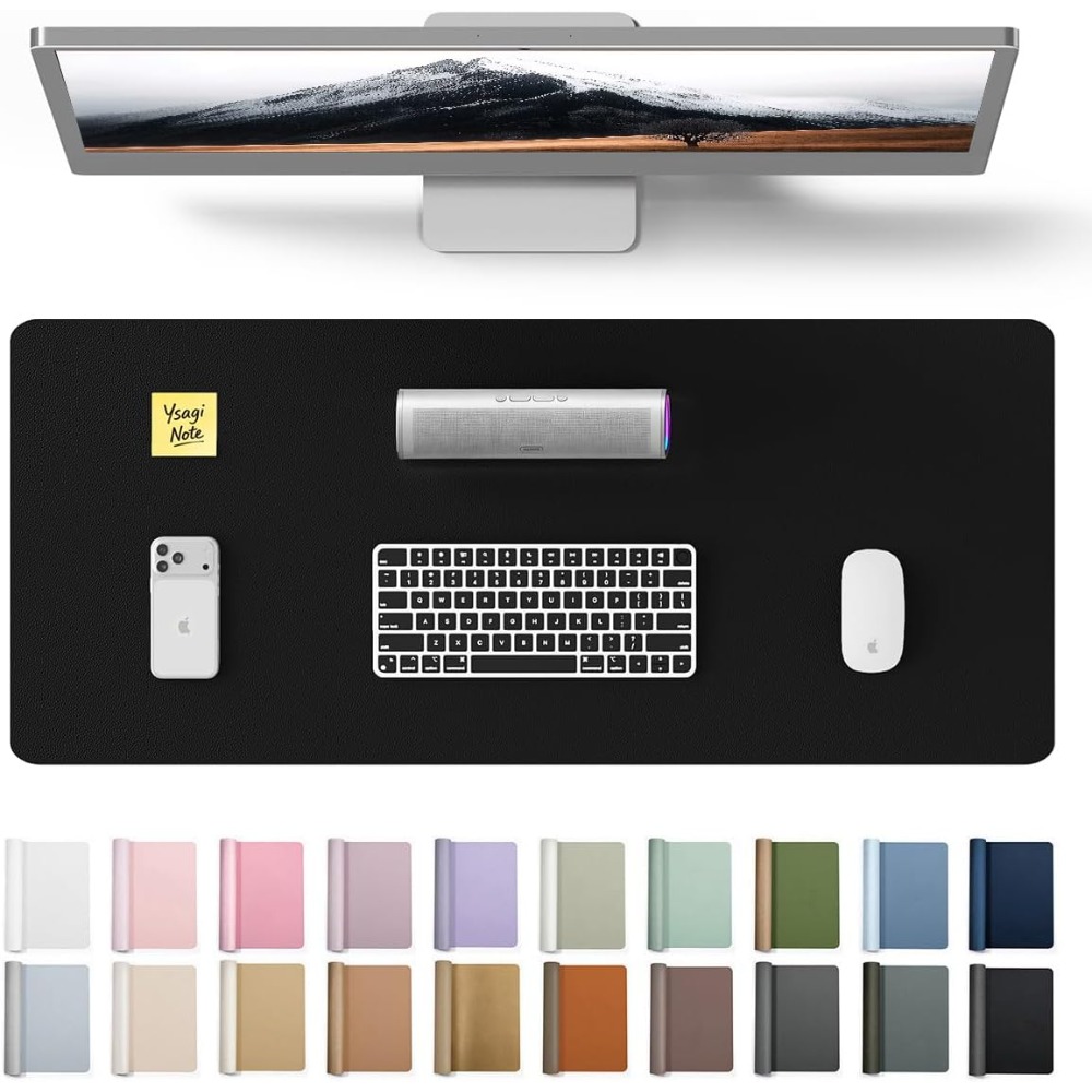 Desk Mat Leather - Large PU Leather Desk Pad Protector
