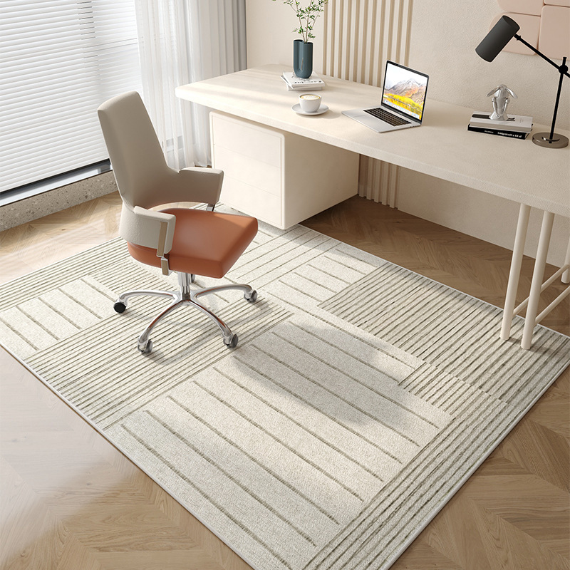Home Office Work Table - VIKAMA Wabi-Sabi Line Pattern Chair Mat