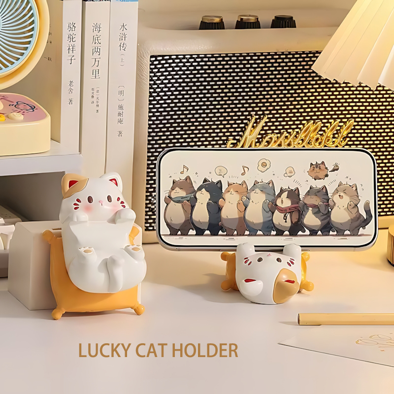 Cute Cartoon Cat Desktop Ornam - Home Office Call Center avaliação e preço