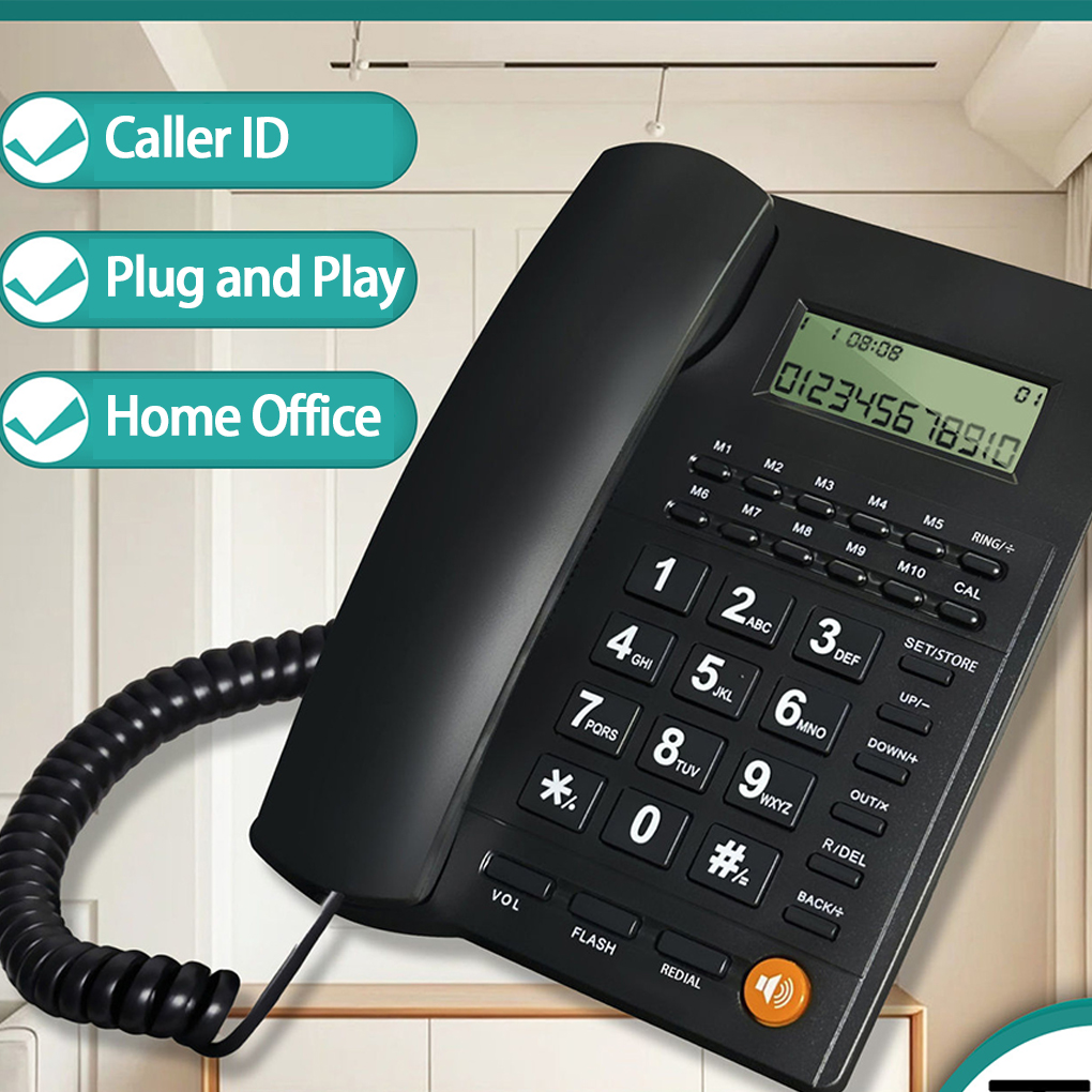 New Landline Telephone Desktop - Home Office Call Center avaliação e preço