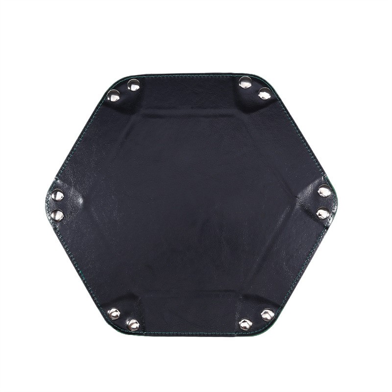 Hexagon Folding Dice Tray PU L - Desk Mat Leather avaliação e preço