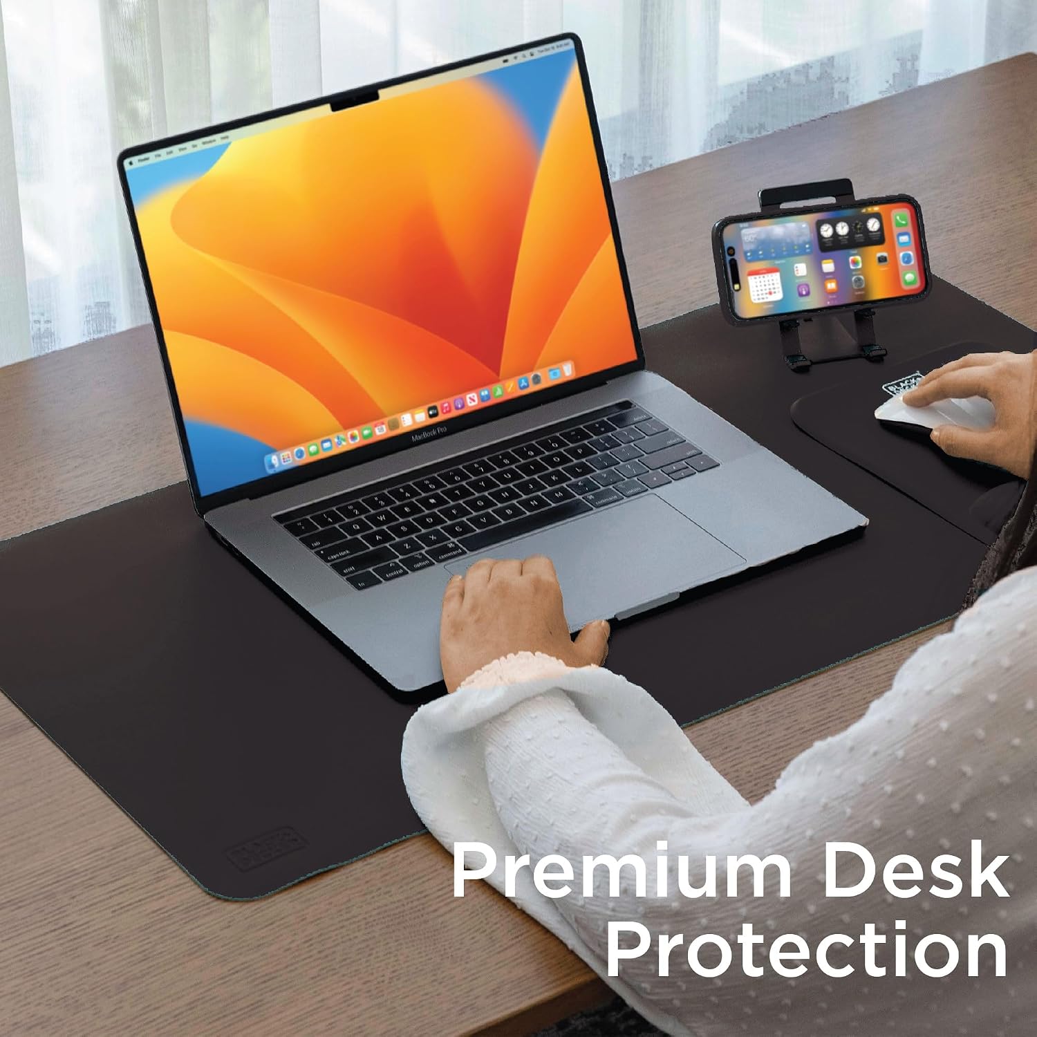 Faux Leather Desk Mat for Keyb - Desk Mat Leather avaliação e preço
