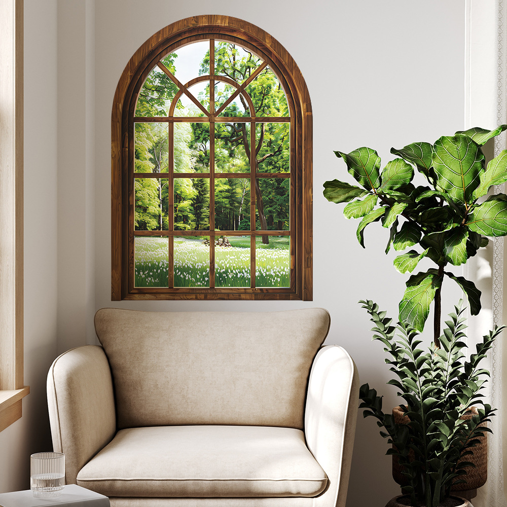 Fake Window Wall Stickers Plan - Home Office Windows avaliação e preço