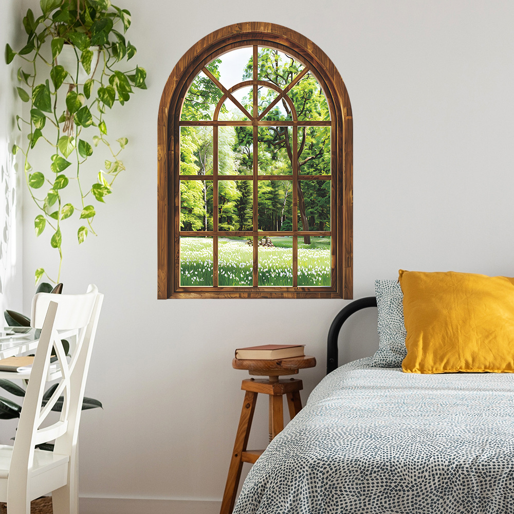Fake Window Wall Stickers Plan - Home Office Windows avaliação e preço