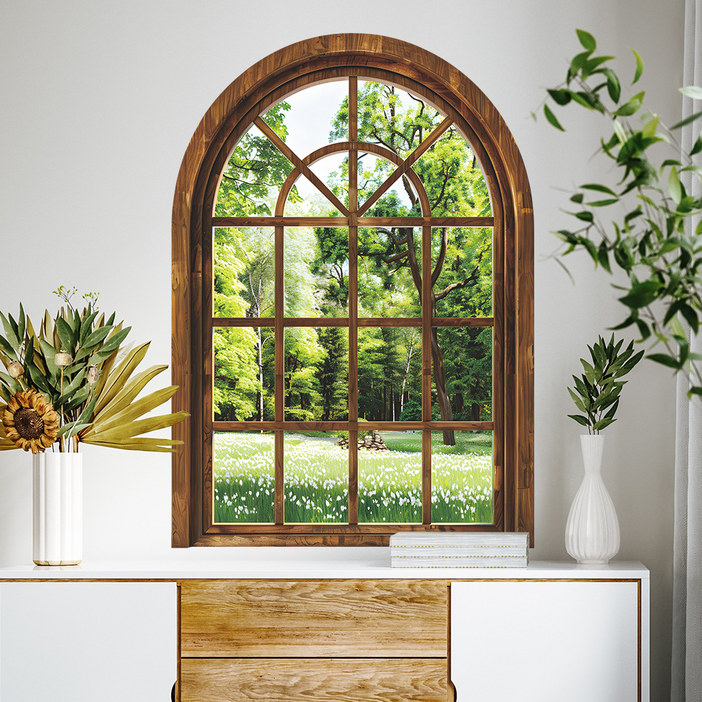 Fake Window Wall Stickers Plan - Home Office Windows avaliação e preço