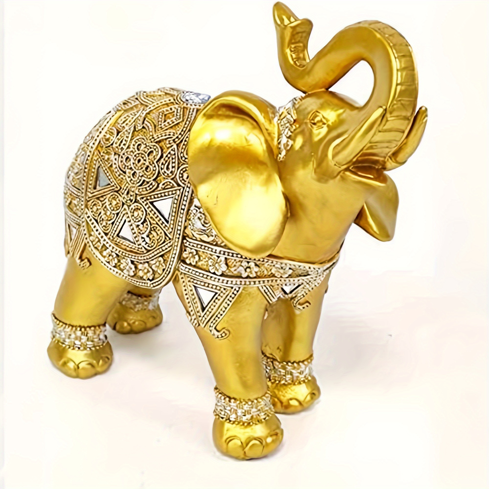 9 Inch Elephant Statue Figurin - Home Office Living Room avaliação e preço