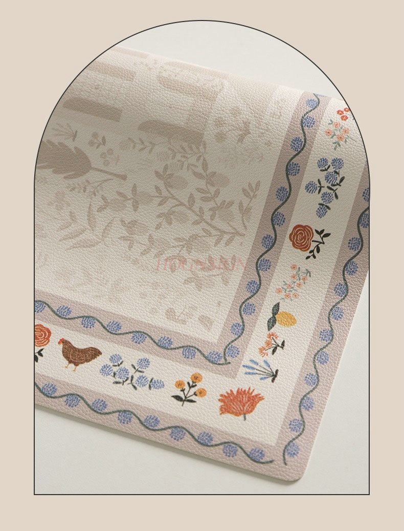 1pcs Middle aged pastoral leat - Desk Mat Leather avaliação e preço