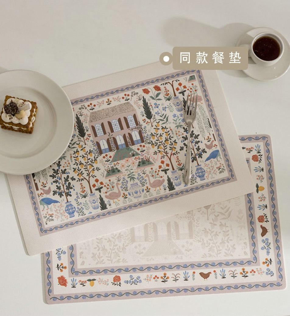 1pcs Middle aged pastoral leat - Desk Mat Leather avaliação e preço