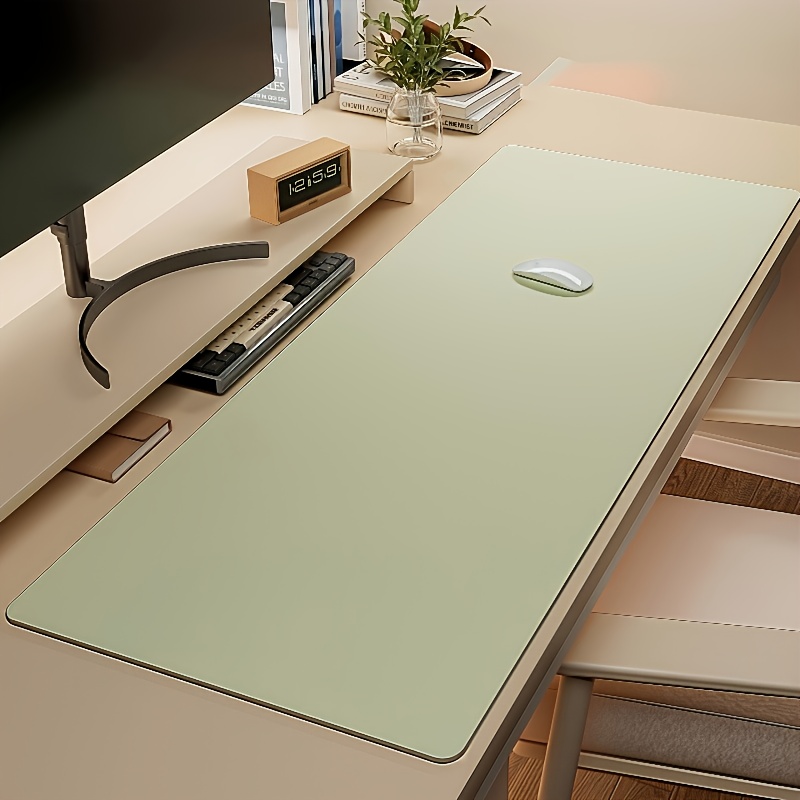 1pc Large Faux Leather Mouse P - Desk Mat Leather avaliação e preço