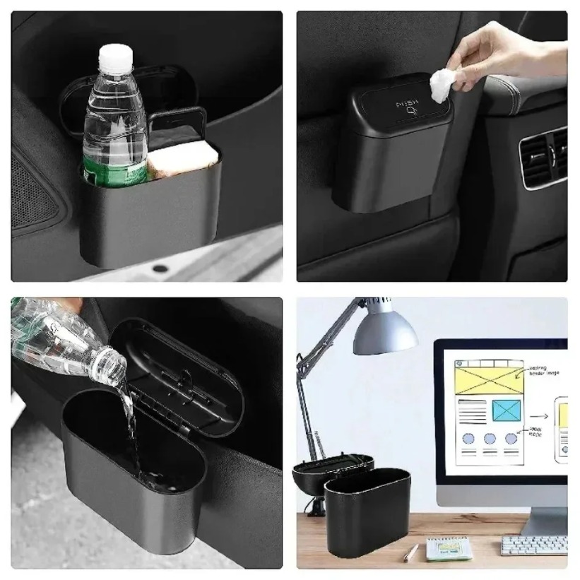 New Car Trash Can (with Lid) 3 - Home Office Call Center avaliação e preço