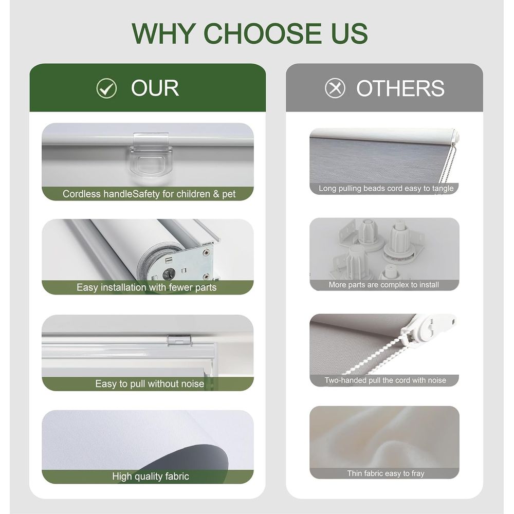 Blackout Blinds for Windows, E - Home Office Windows avaliação e preço