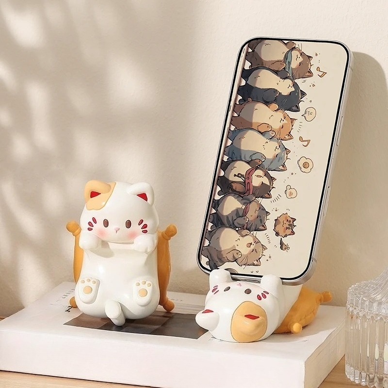 Cat Mobile Phone Stand Office  - Home Office Call Center avaliação e preço