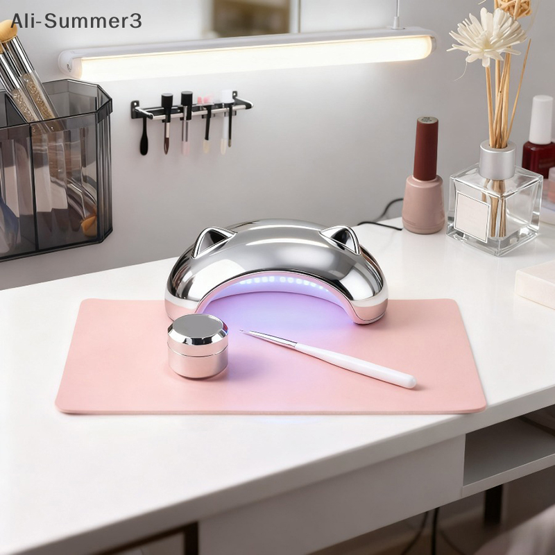 Foldable Nail Art Table Mat PU - Desk Mat Leather avaliação e preço