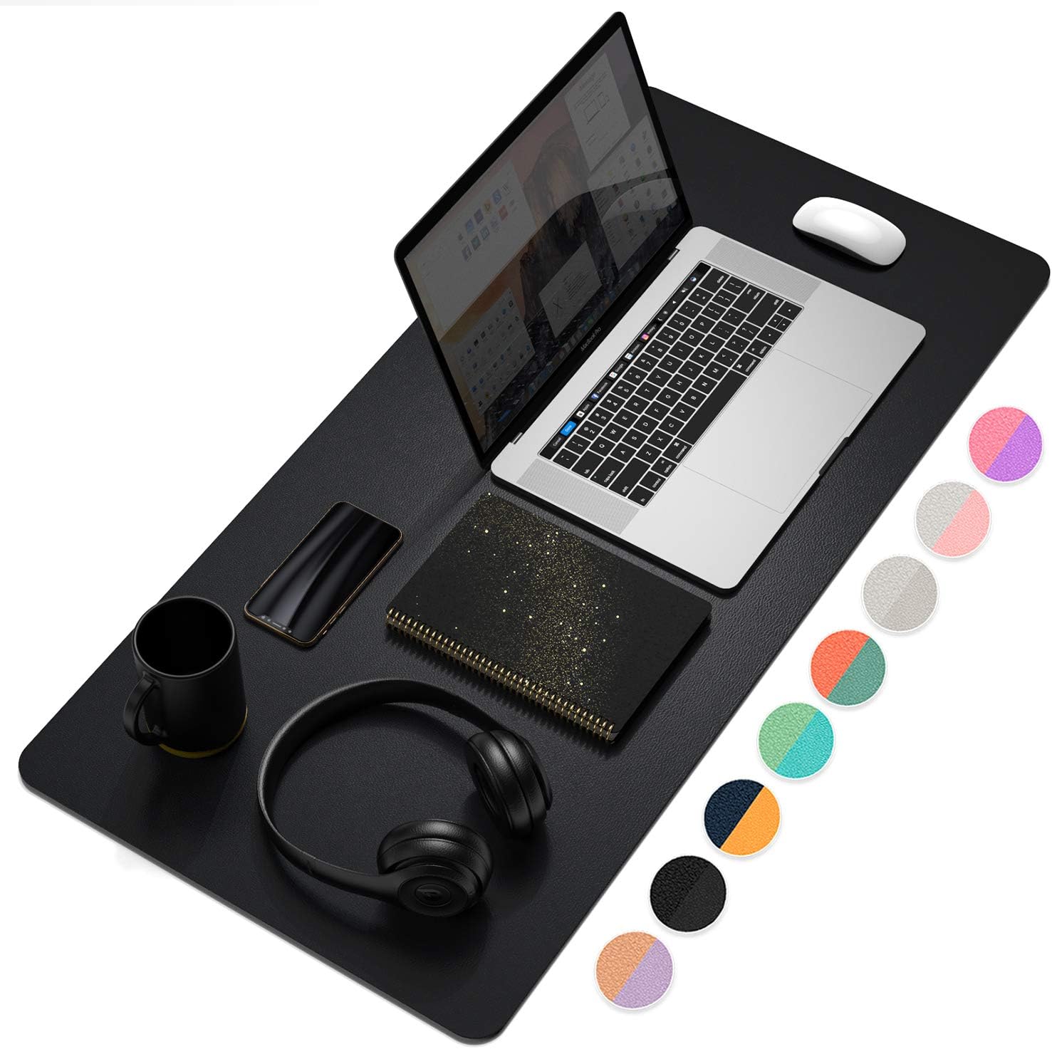 Dual-Sided Desk Pad Protector, - Desk Mat Leather avaliação e preço
