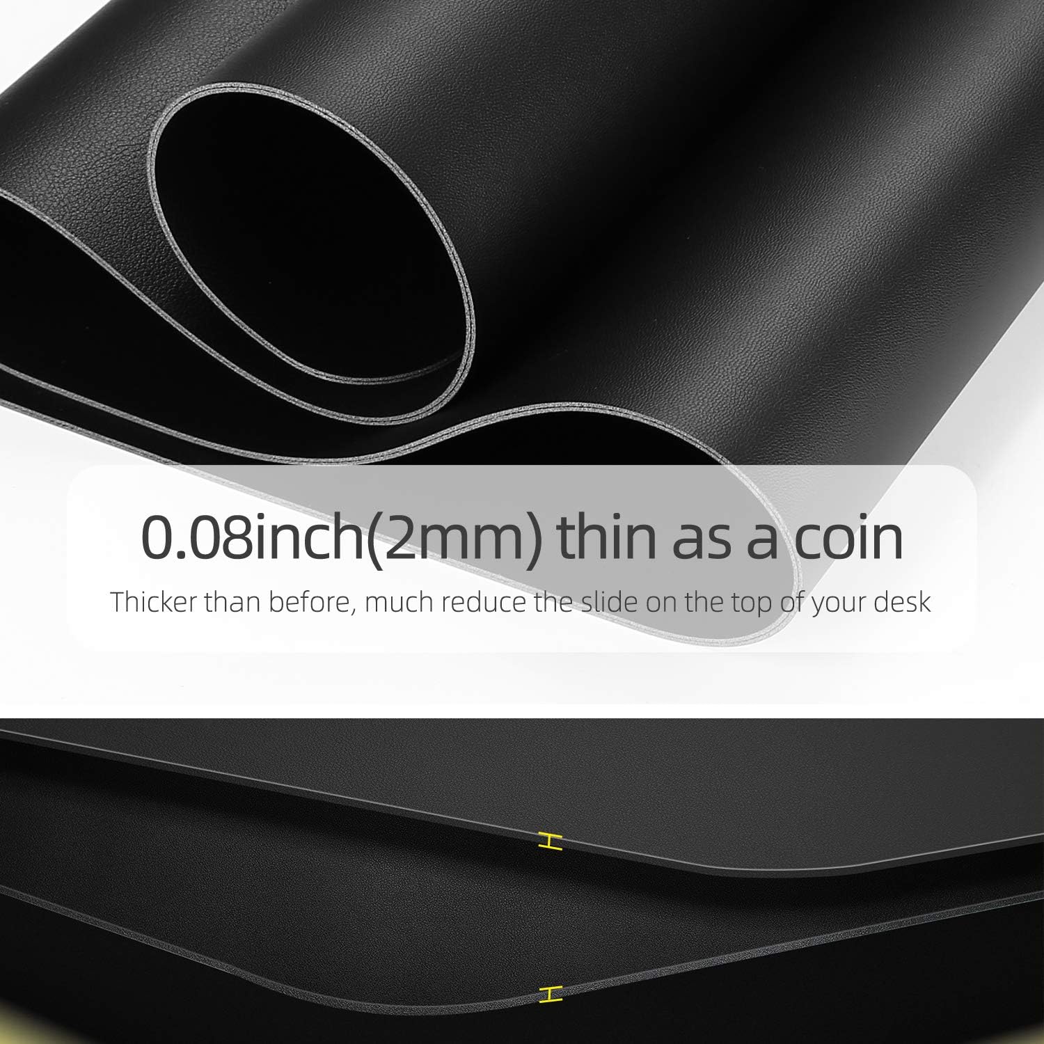 Dual-Sided Desk Pad Protector, - Desk Mat Leather avaliação e preço