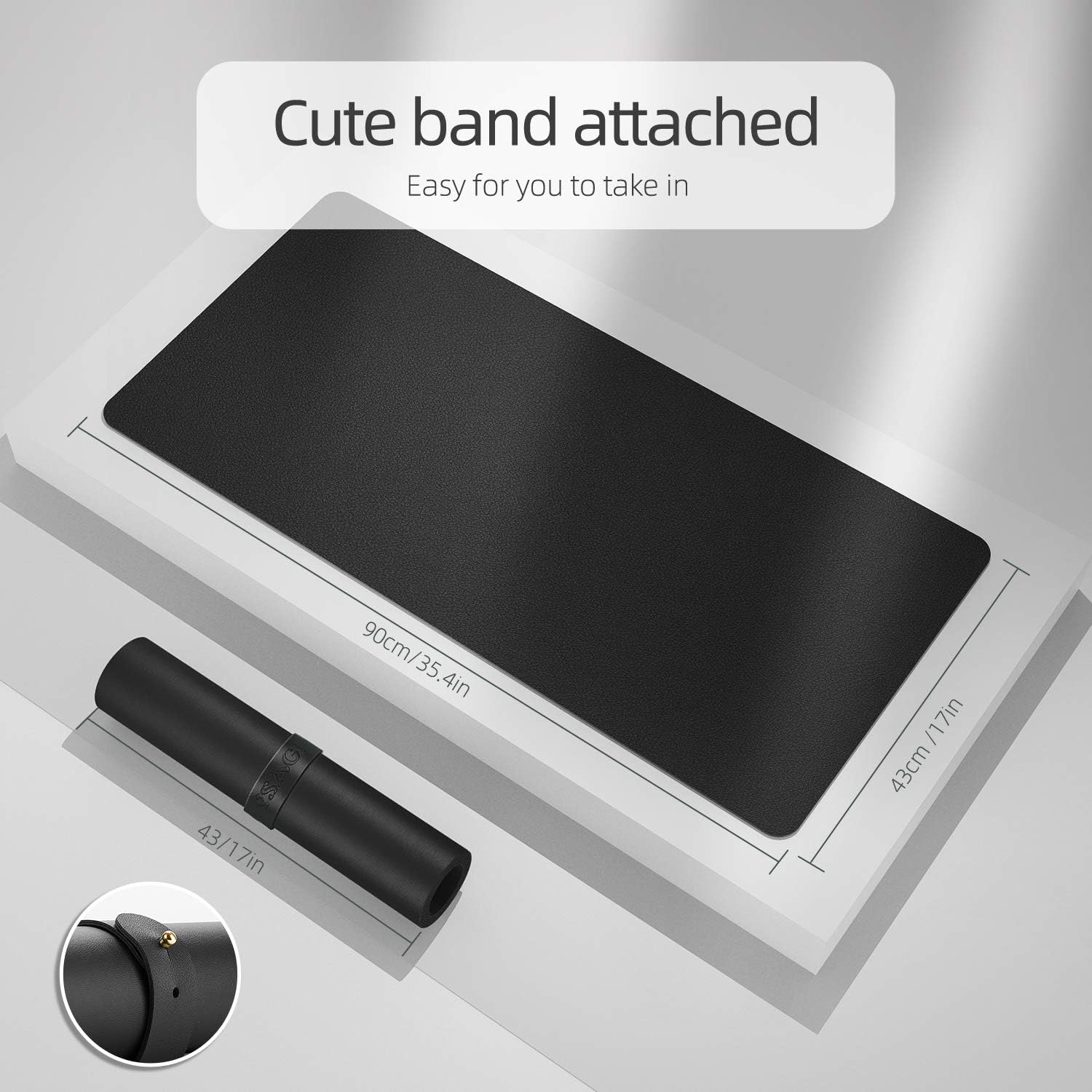 Dual-Sided Desk Pad Protector, - Desk Mat Leather avaliação e preço