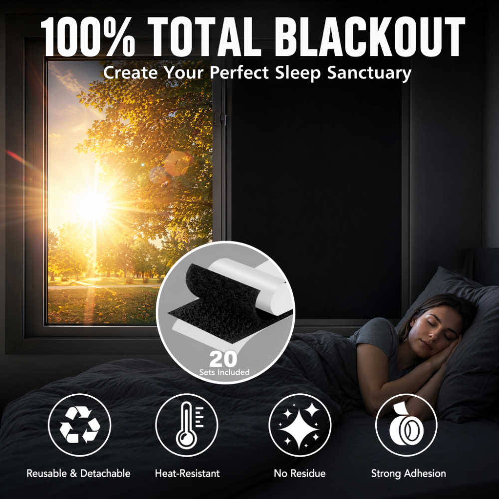 Blackout Blinds Stick On Tempo - Home Office Windows avaliação e preço
