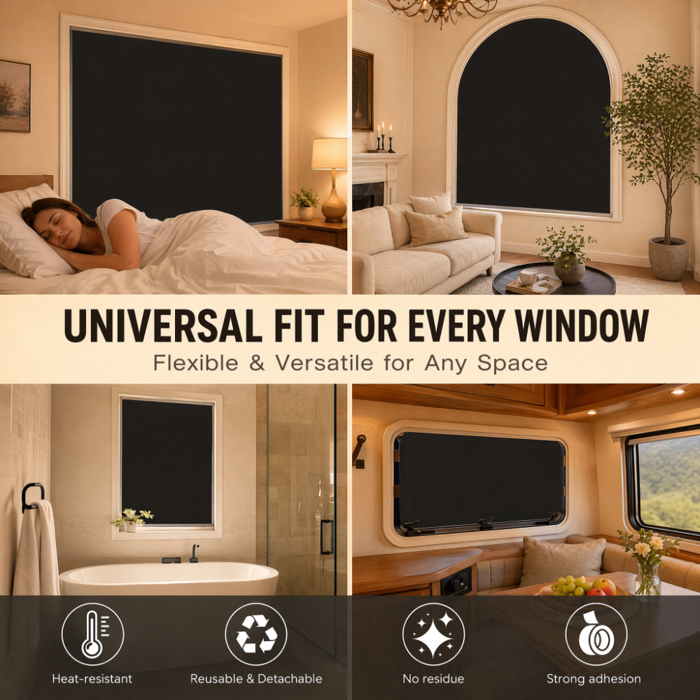 Blackout Blinds Stick On Tempo - Home Office Windows avaliação e preço