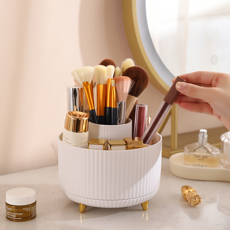 1Pcs 360° Rotating Makeup Brus - Home Office Work Table avaliação e preço
