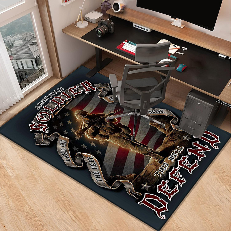 American Soldier Patriotic Rug - Home Office Design Ideas avaliação e preço