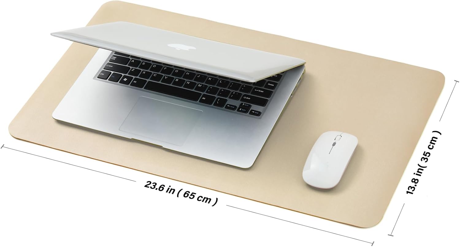 PU Leather Desk Mat Non-Slip f - Desk Mat Leather avaliação e preço