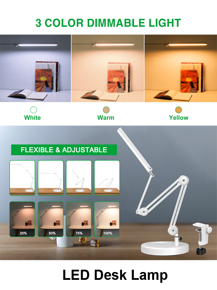 EOOKU EU/US 12V Table Lamp wit - Home Office Work Table avaliação e preço