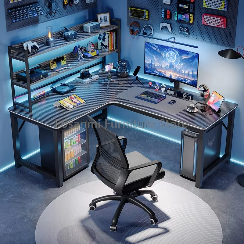 L-Shaped Computer Desk and Cha - Home Office Work Table avaliação e preço