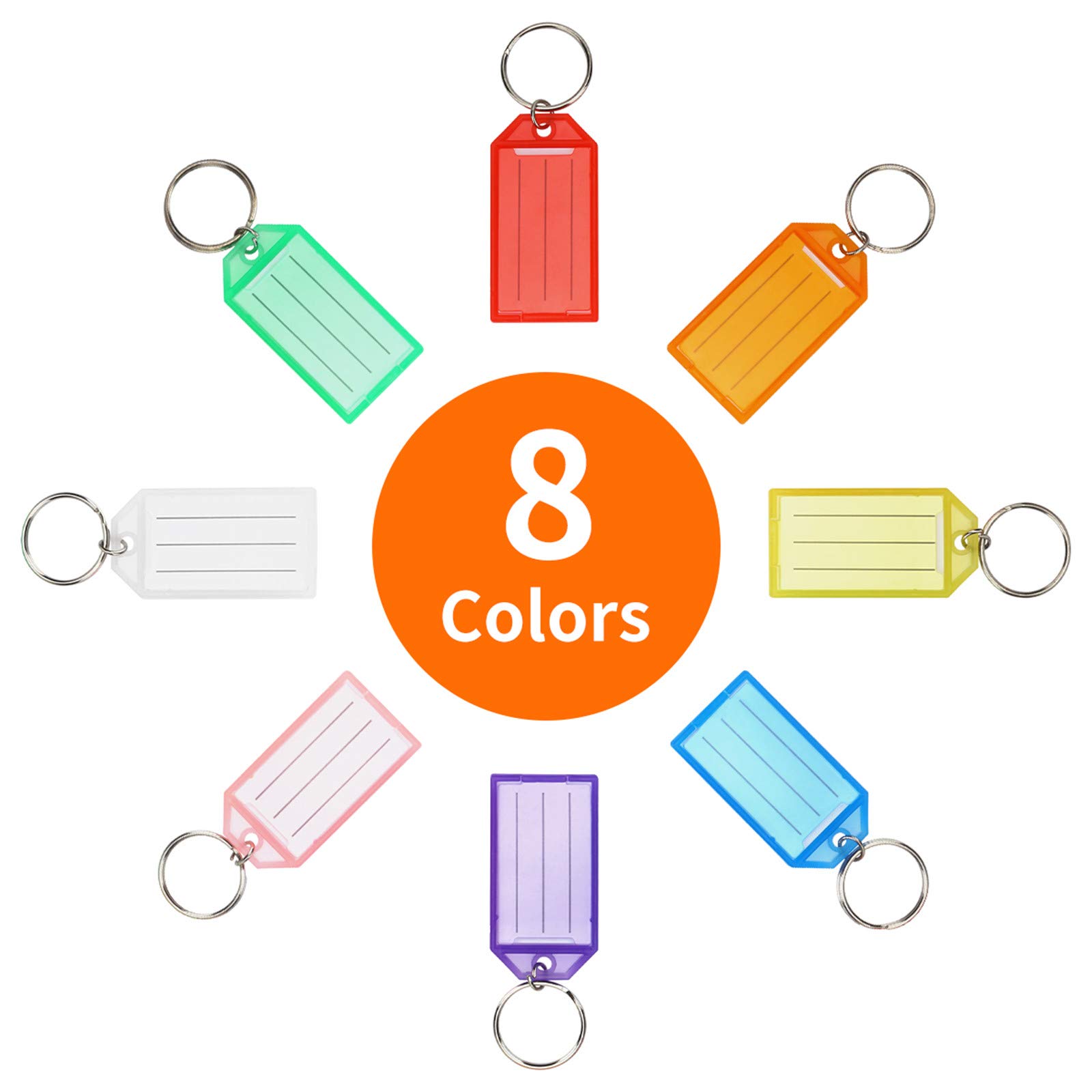 16 Pack Plastic Key Tags with  - Home Office Windows avaliação e preço