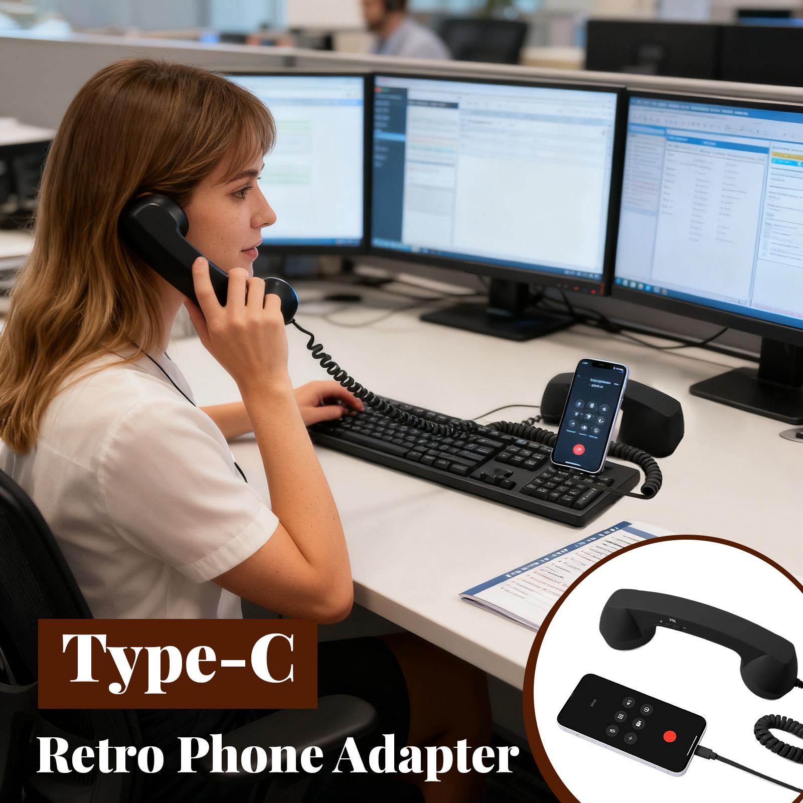 Type-C Retro Phone Adapter Lan - Home Office Call Center avaliação e preço