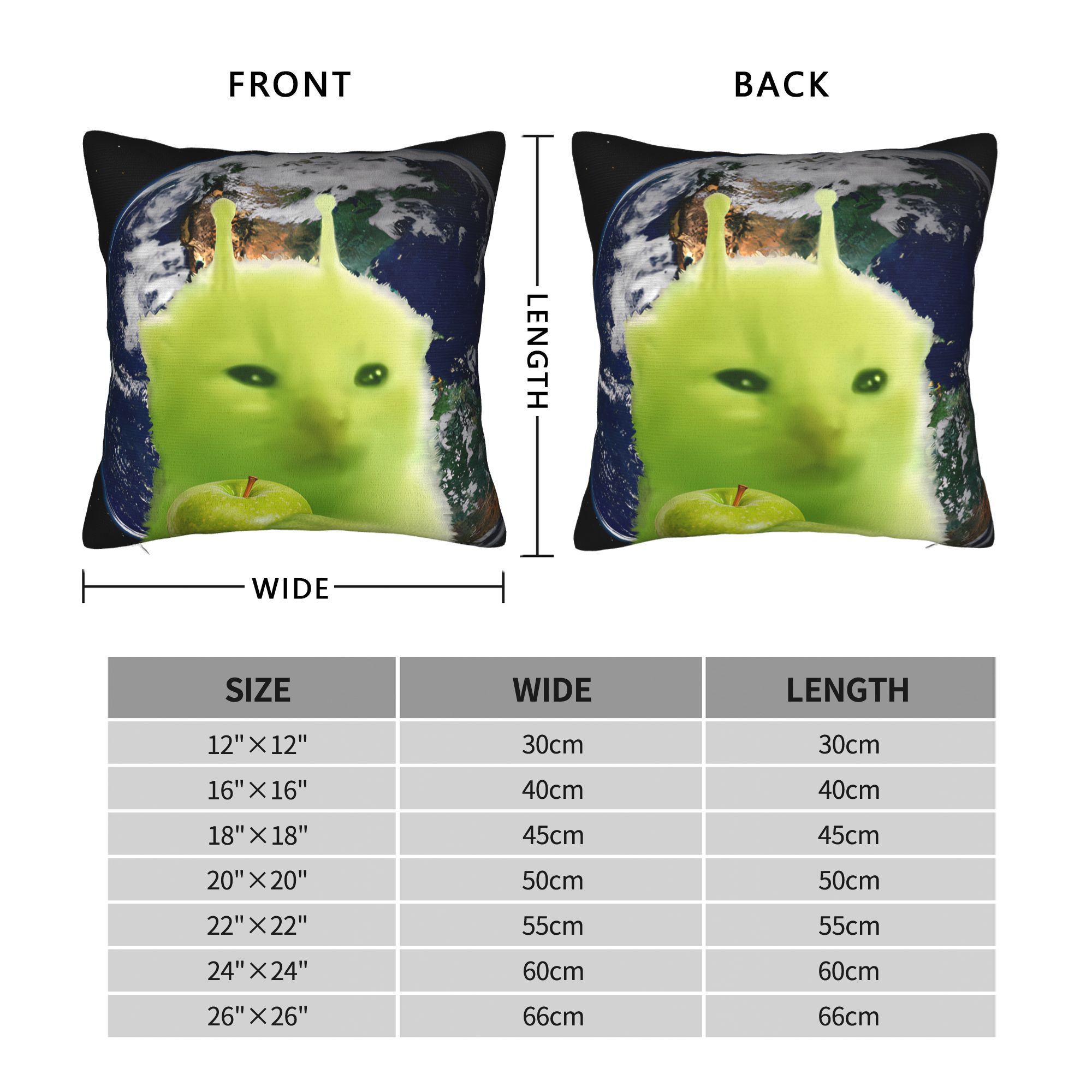 Green Alien Cat Meme Pillow Co - Home Office Design Ideas avaliação e preço