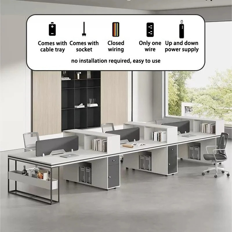 Office Staff Work Desk And Cha - Home Office Work Table avaliação e preço