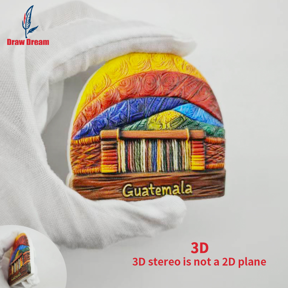 1Pc Guatemala Creative 3D Embo - Home Office Guatemala avaliação e preço